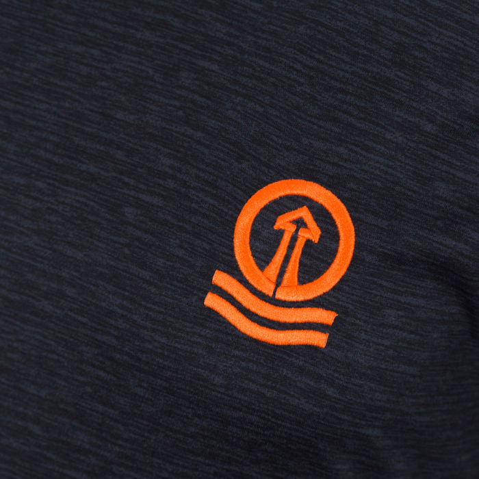 Marl Polyester Shoulder Panel T Shirt 