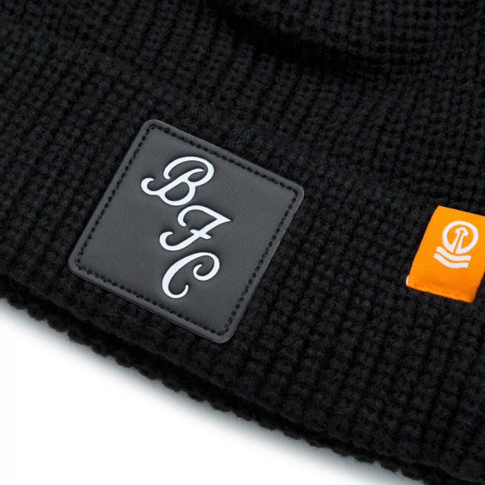 Black Chunky Knit Beanie BFC