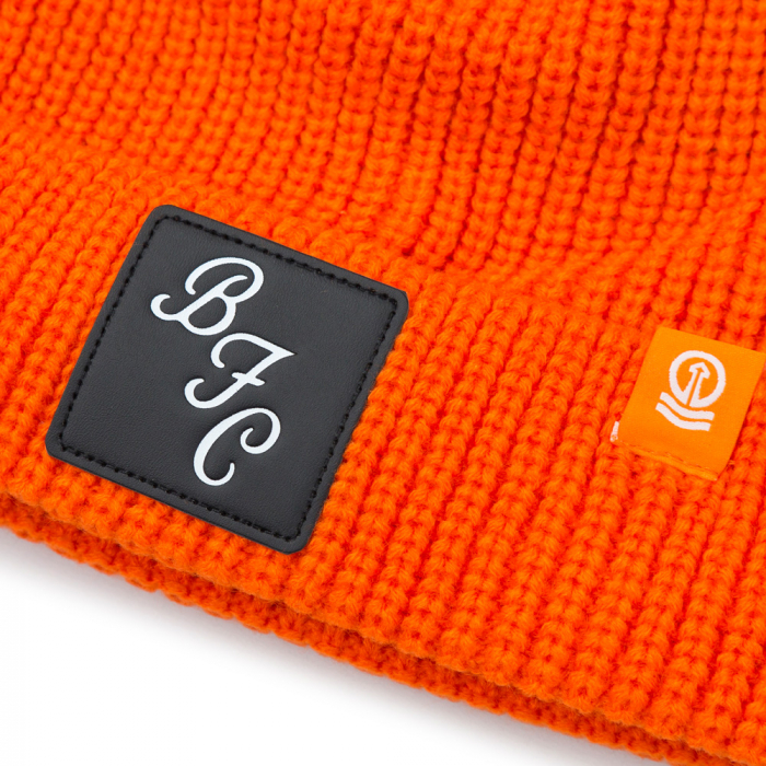 Tangerine Chunky Knit Beanie BFC