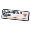 Woven Iron on Street Sign Badge