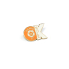 OK Badge Tangerine with White Crest