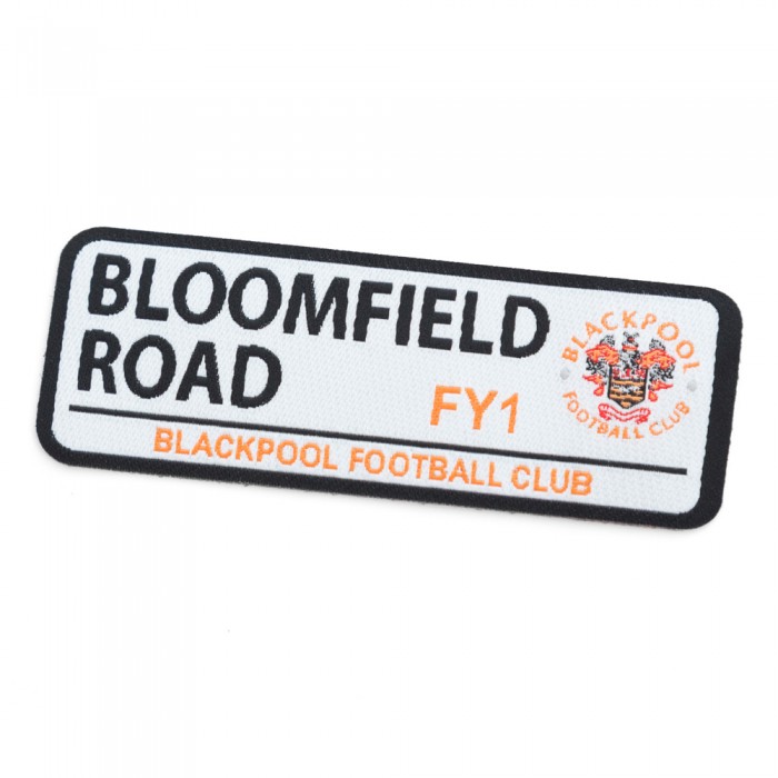 Woven Iron on Street Sign Badge