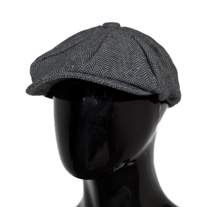 Herringbone Baker Boy Hat