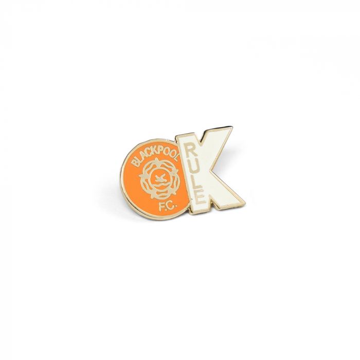OK Badge Tangerine with Tangerine Crest