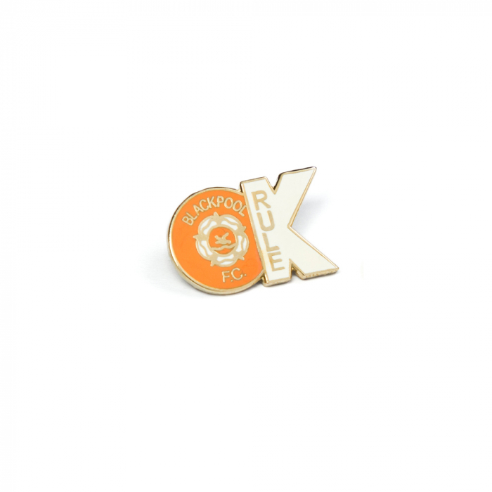 OK Badge Tangerine with White Crest