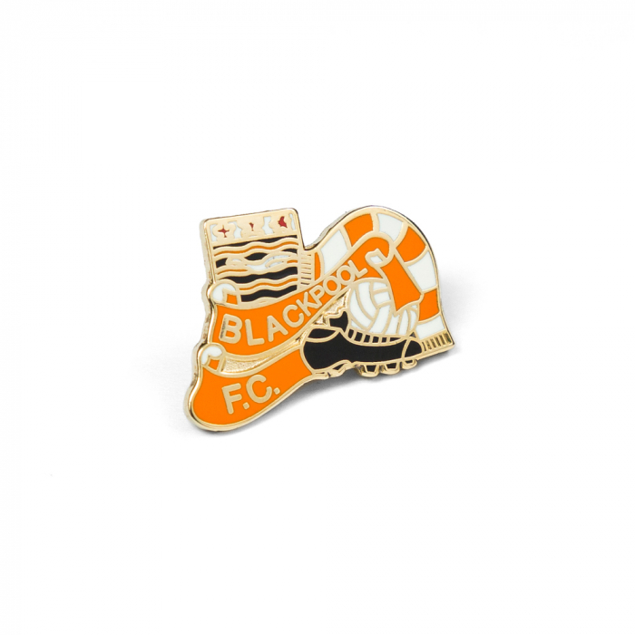 Blackpool Scarf Tangerine Badge