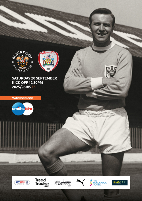 Programme Blackpool v Barnsley FC