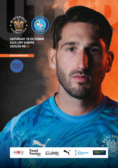 Programme Blackpool v Wycombe Wanderers FC