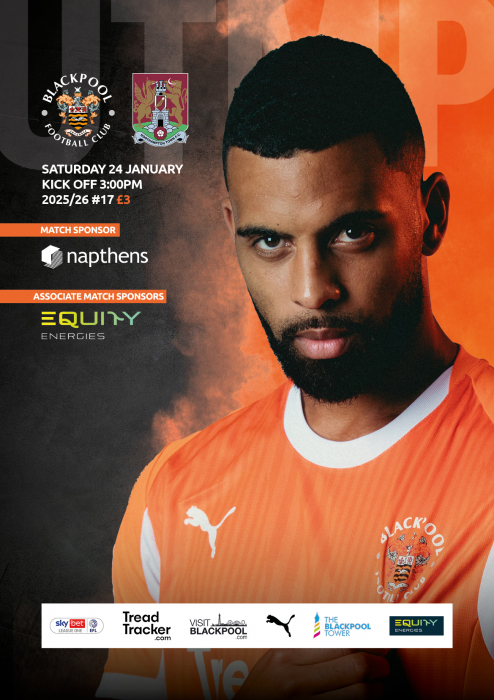 Programme Blackpool FC Northampton Town FC