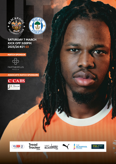 Programme Blackpool FC v Wigan Athletic FC