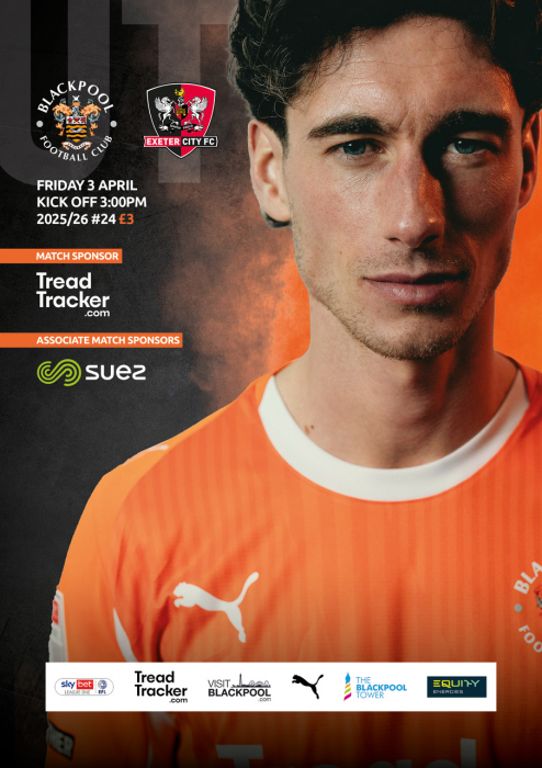 Programme Blackpool FC v Exeter City FC